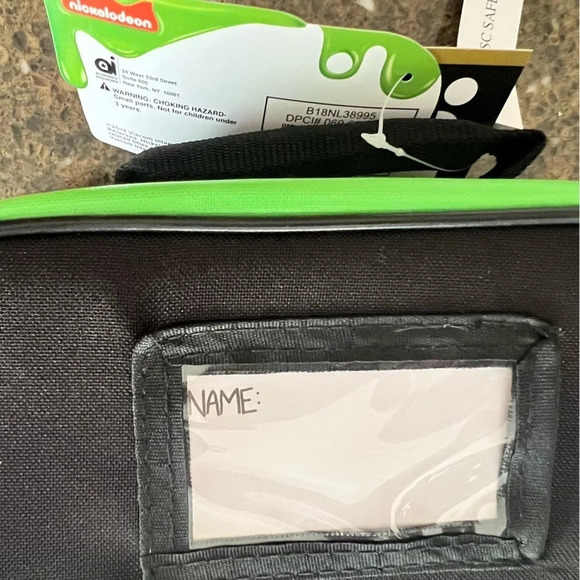 NEW - NICKELODEON SLIME - Snack / Lunch Tote/Lunch Box - Perfect for car snacks! - Picture 12 of 16